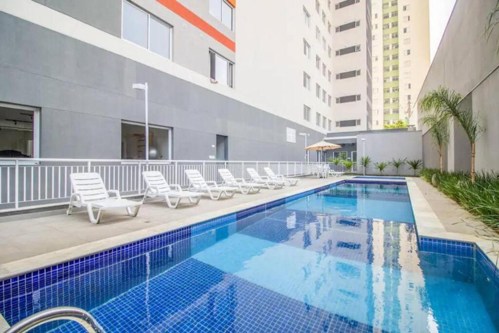 Novo Studio Zafira Metro Bras C/ Piscina サンパウロ エクステリア 写真